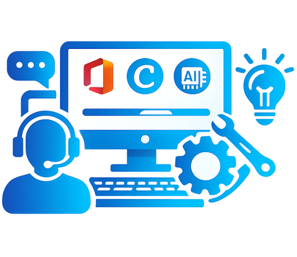 Formation informatique Office 365 Canva et intelligence artificielle par Blue-Carrousel – accompagnement personnalisé à votre rythme